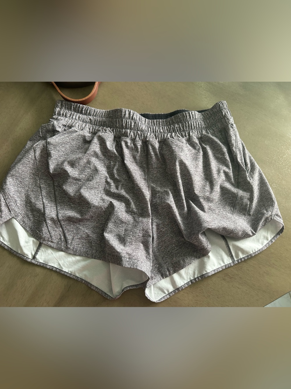 lululemon athletica Heathered Gray Women's Running Shorts